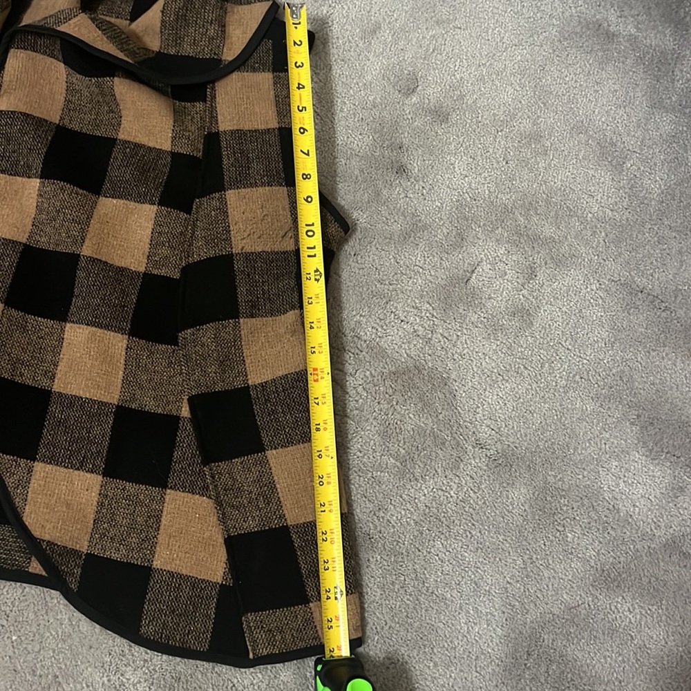 Buffalo checkered, waterfall vest - Picture 5 of 6